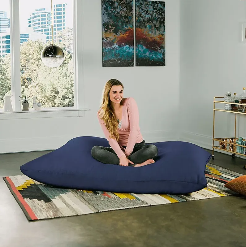 Kids Kiri Navy Large Bean Bag and Floor Pillow