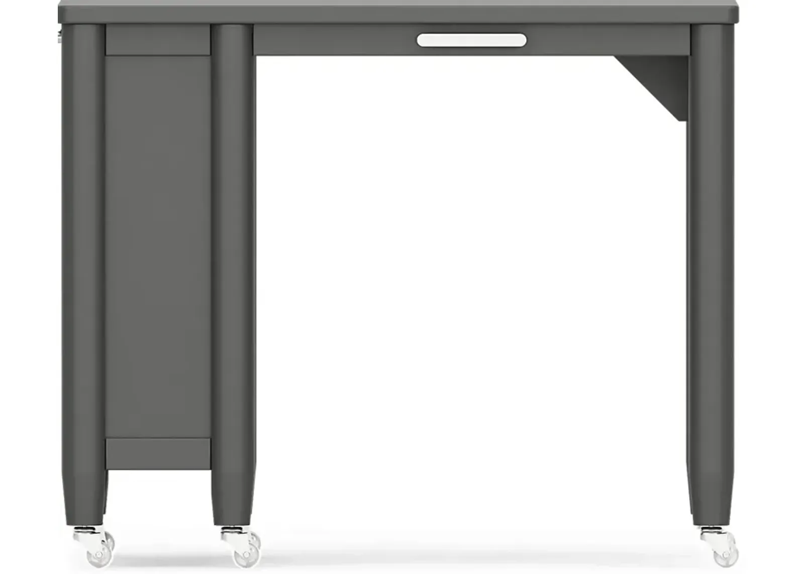 Kids Modern Colors Iron Ore Caster Desk