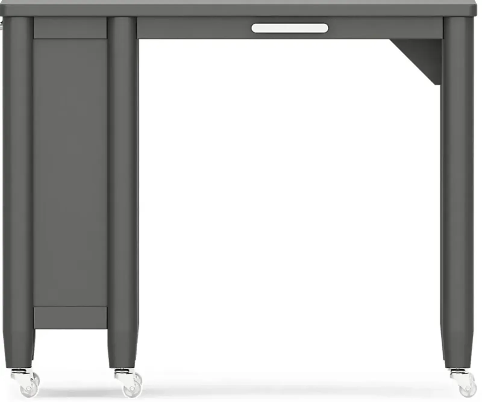 Kids Modern Colors Iron Ore Caster Desk