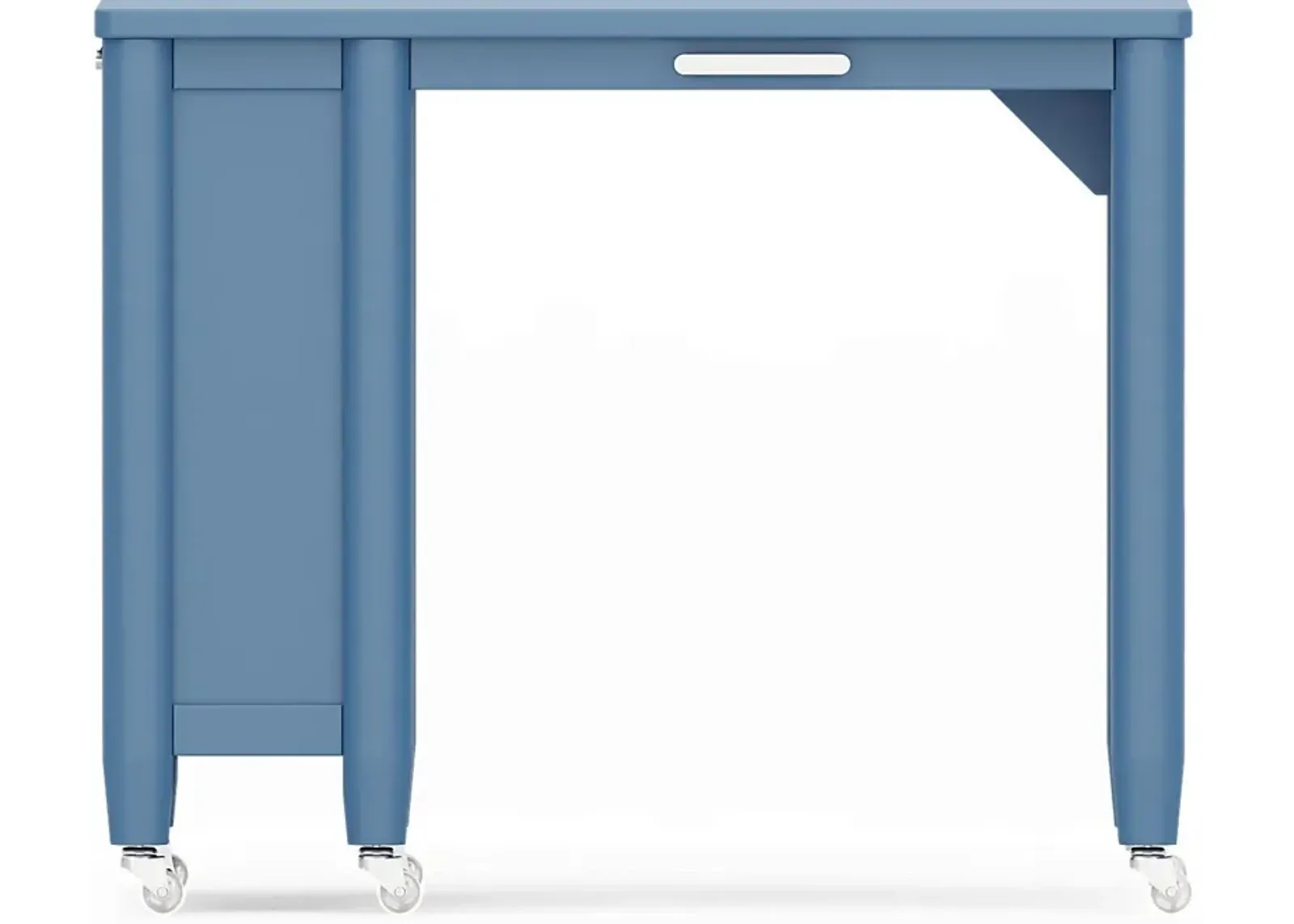 Kids Modern Colors Slate Blue Caster Desk