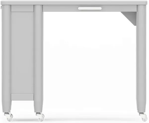 Kids Modern Colors Light Gray Caster Desk