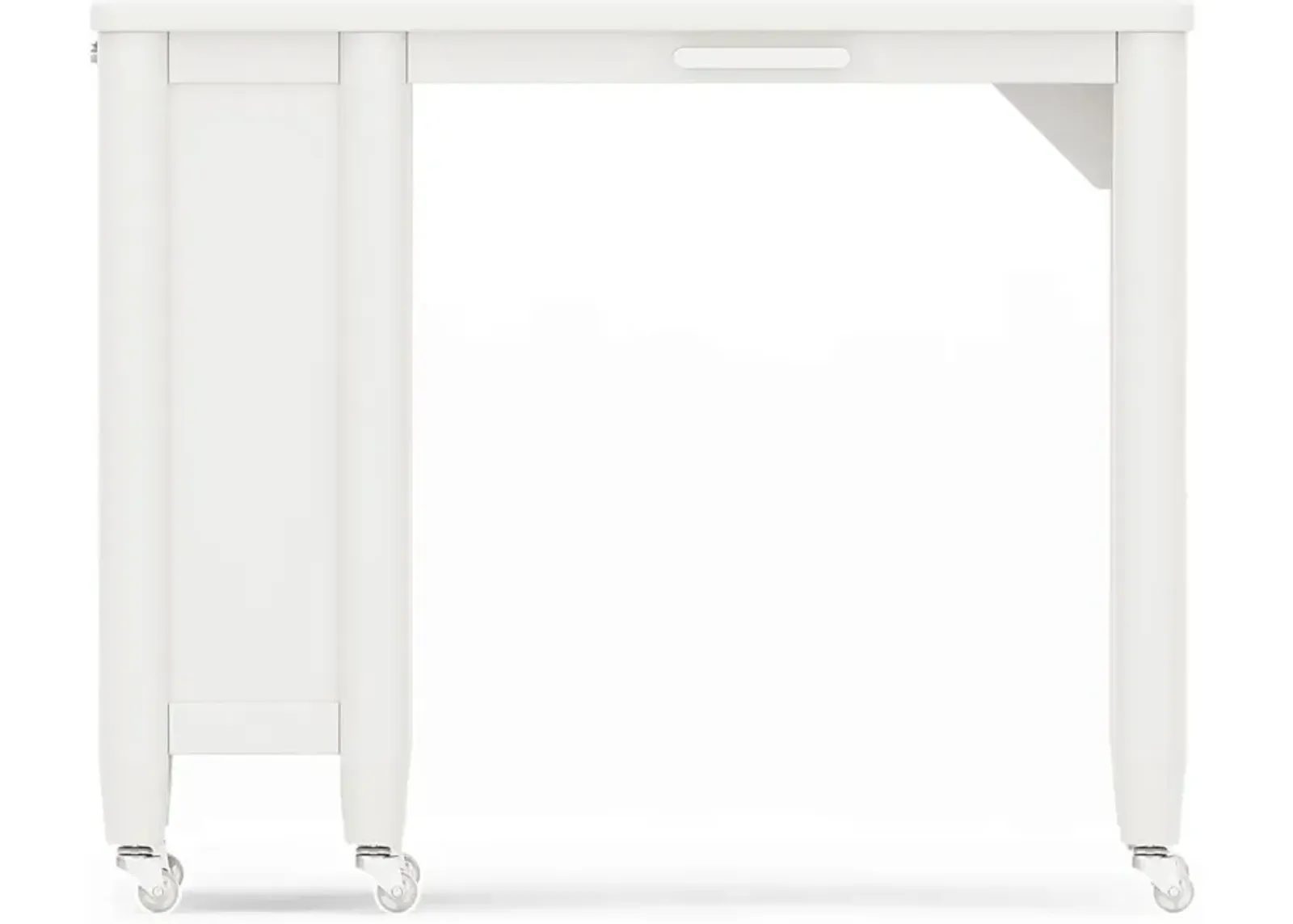 Kids Modern Colors White Caster Desk