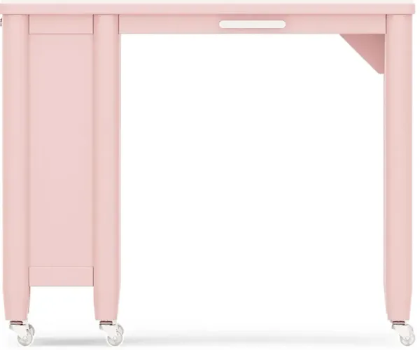 Kids Modern Colors Pink Caster Desk