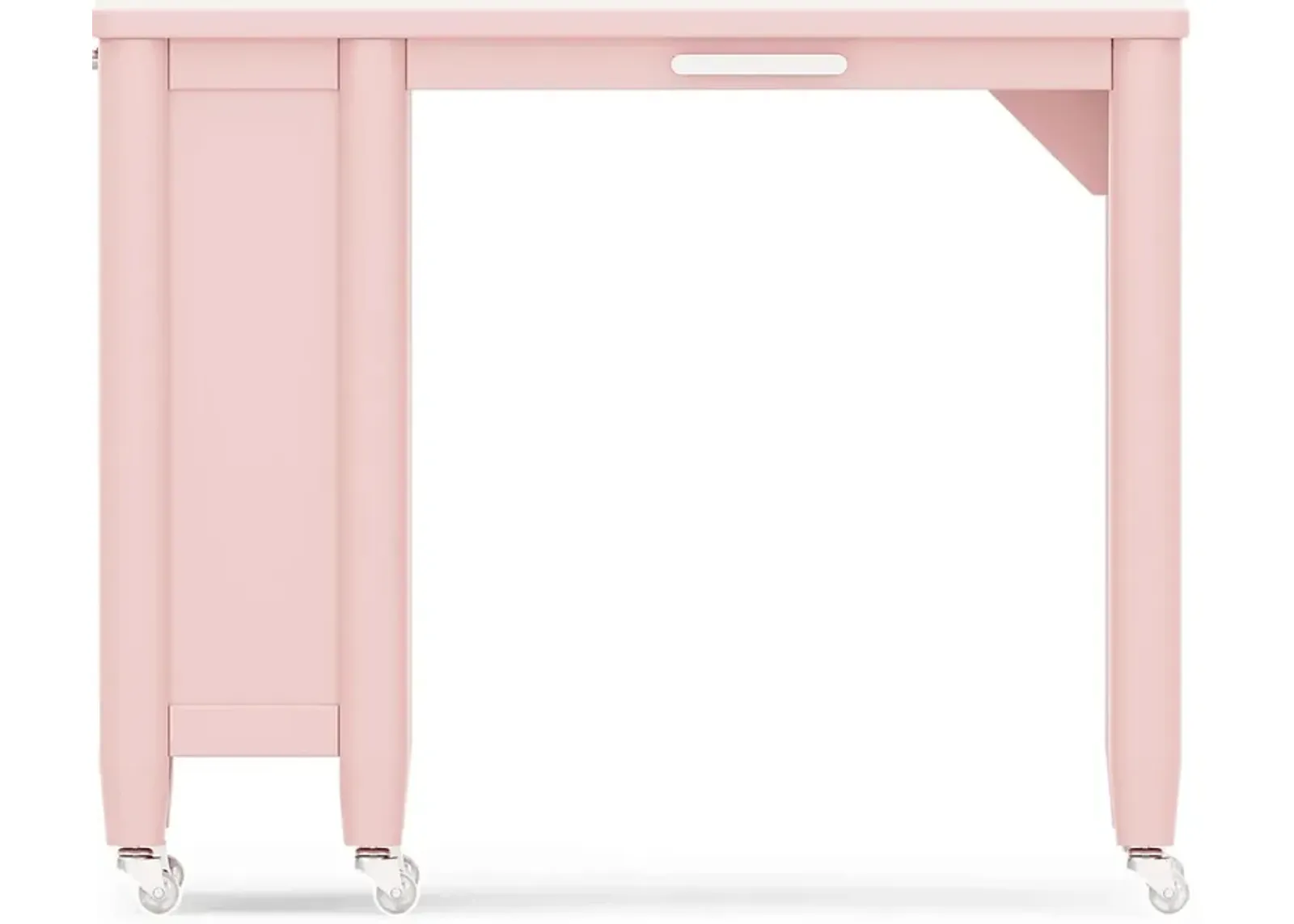 Kids Modern Colors Pink Caster Desk