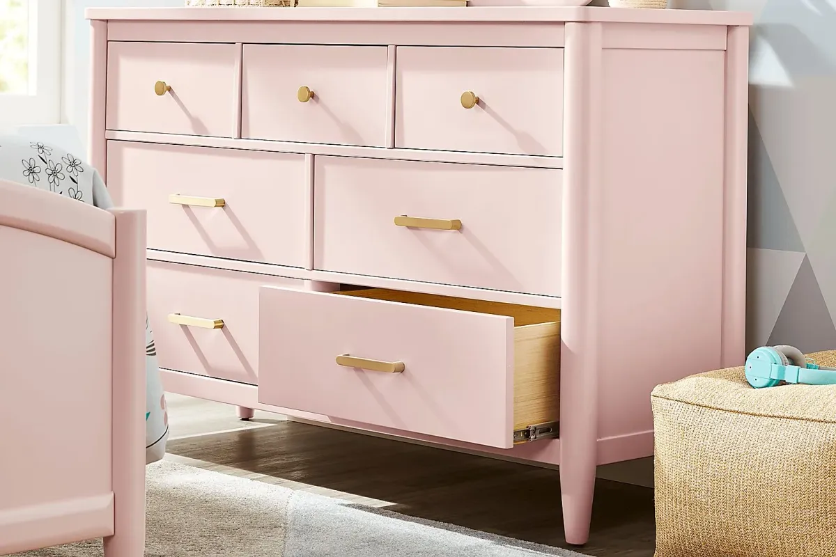 Kids Modern Colors Pink Twin Panel Bedroom