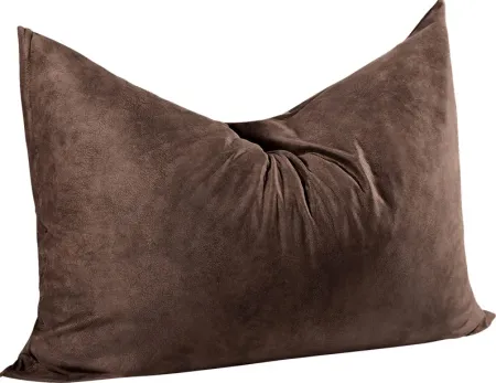 Kids Amelle Coffee Large Bean Bag and Floor Pillow