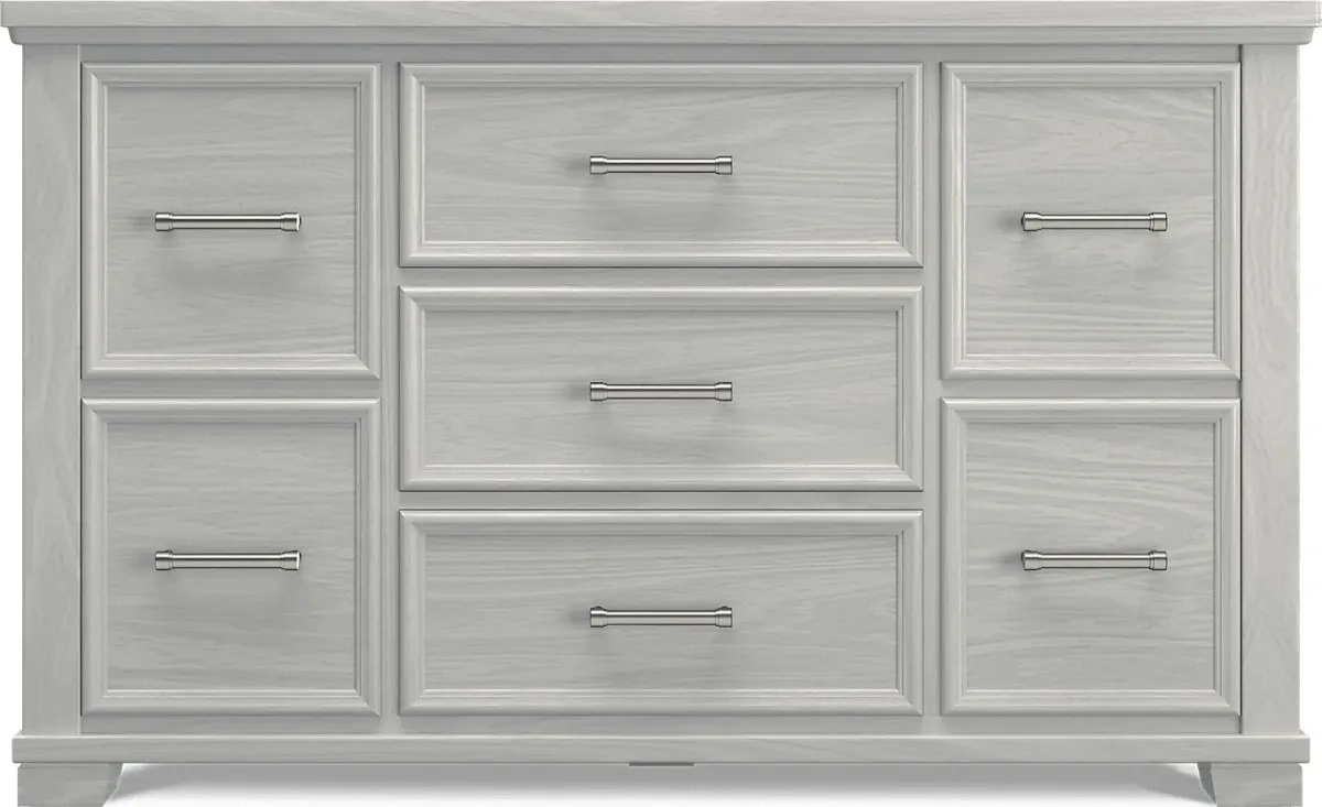 Kids Canyon Lake Ash Gray Twin Bookcase Bedroom with Storage Side Rail