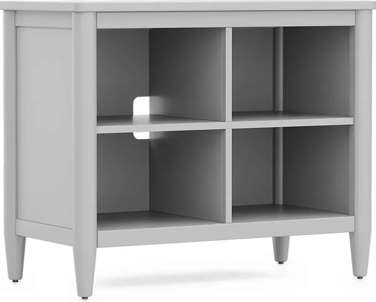 Kids Modern Colors Light Gray 37"" Bookcase