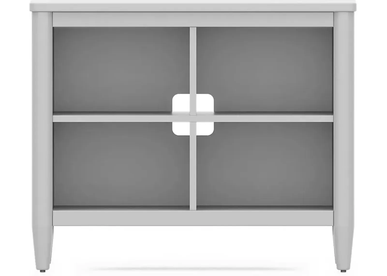 Kids Modern Colors Light Gray 37"" Bookcase