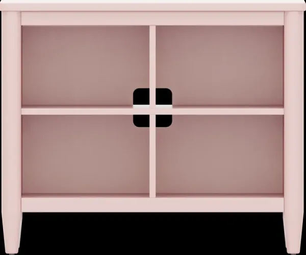 Kids Modern Colors Pink 37" Bookcase