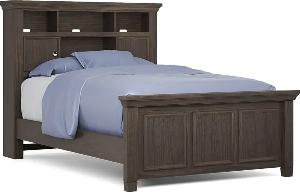 Kids Canyon Lake Java 5 Pc Full Bookcase Bedroom