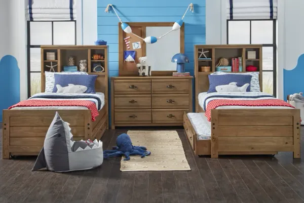 Kids Creekside 2.0 Chestnut Twin Bookcase Bedroom