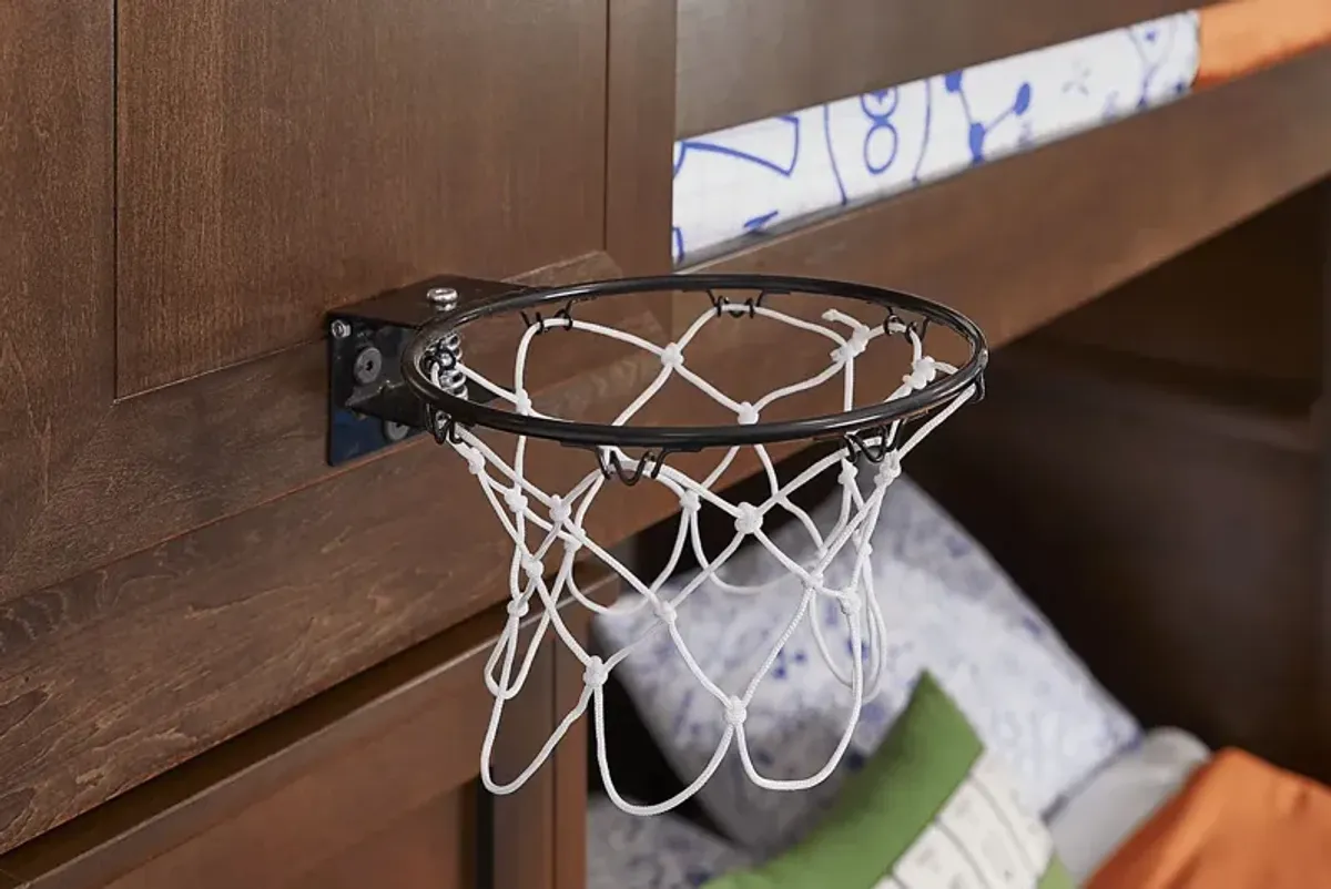 Kids Ivy League Walnut Basketball Hoop