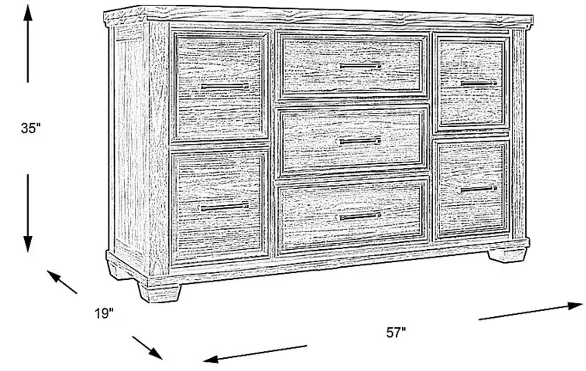 Kids Canyon Lake Java Dresser