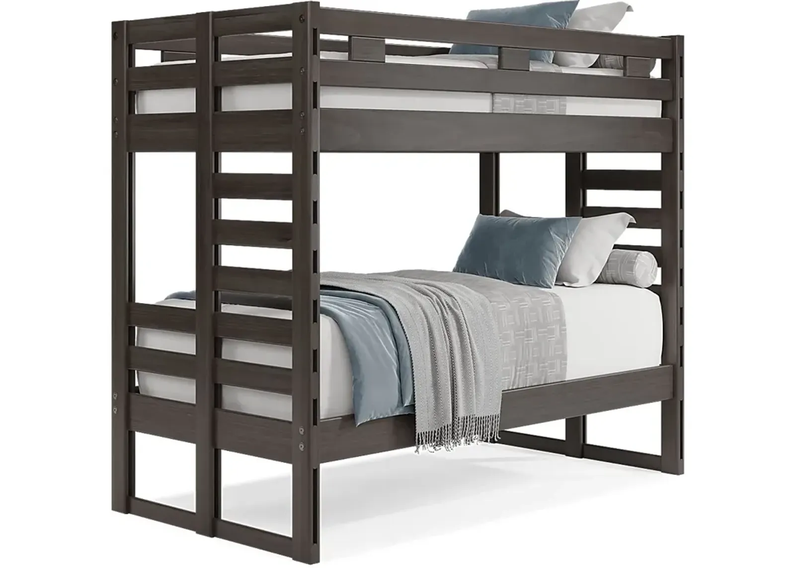 Kids Creekside 2.0 Charcoal Twin/Twin Bunk Bed