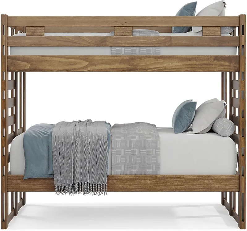 Kids Creekside 2.0 Chestnut Twin/Twin Bunk Bed