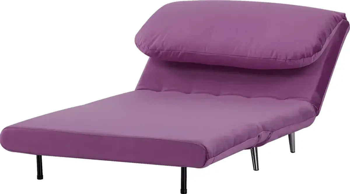 Kids Daydream Purple Convertible Chair