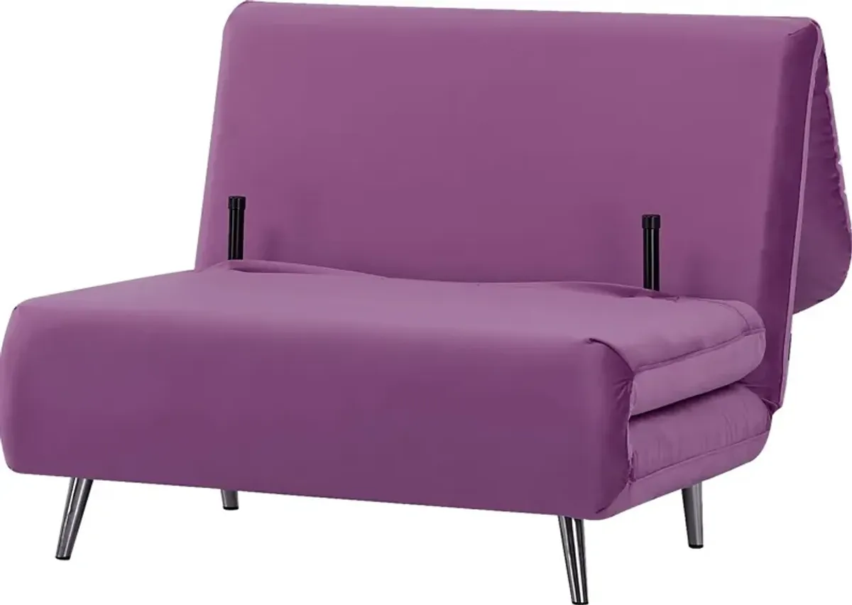 Kids Daydream Purple Convertible Chair