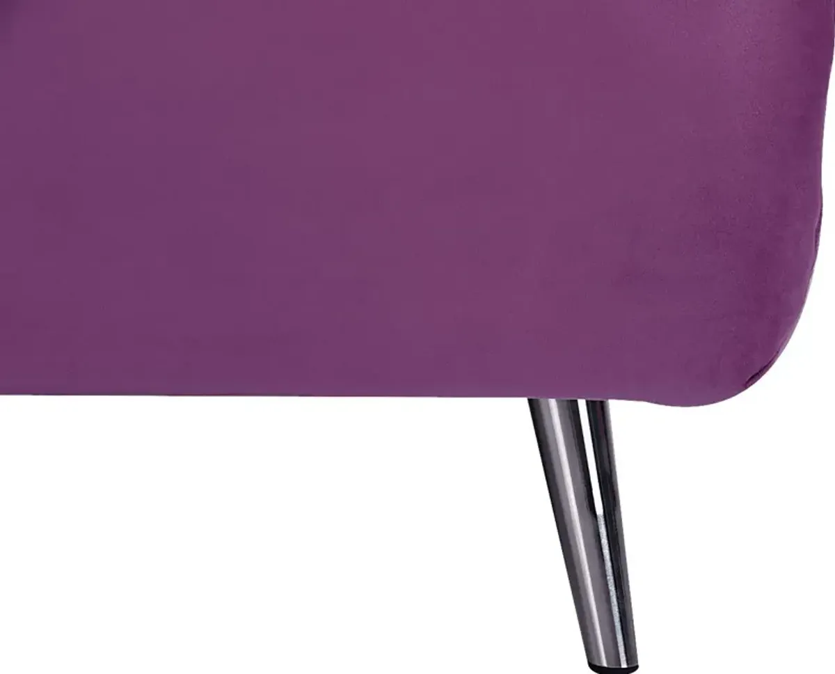 Kids Daydream Purple Convertible Chair