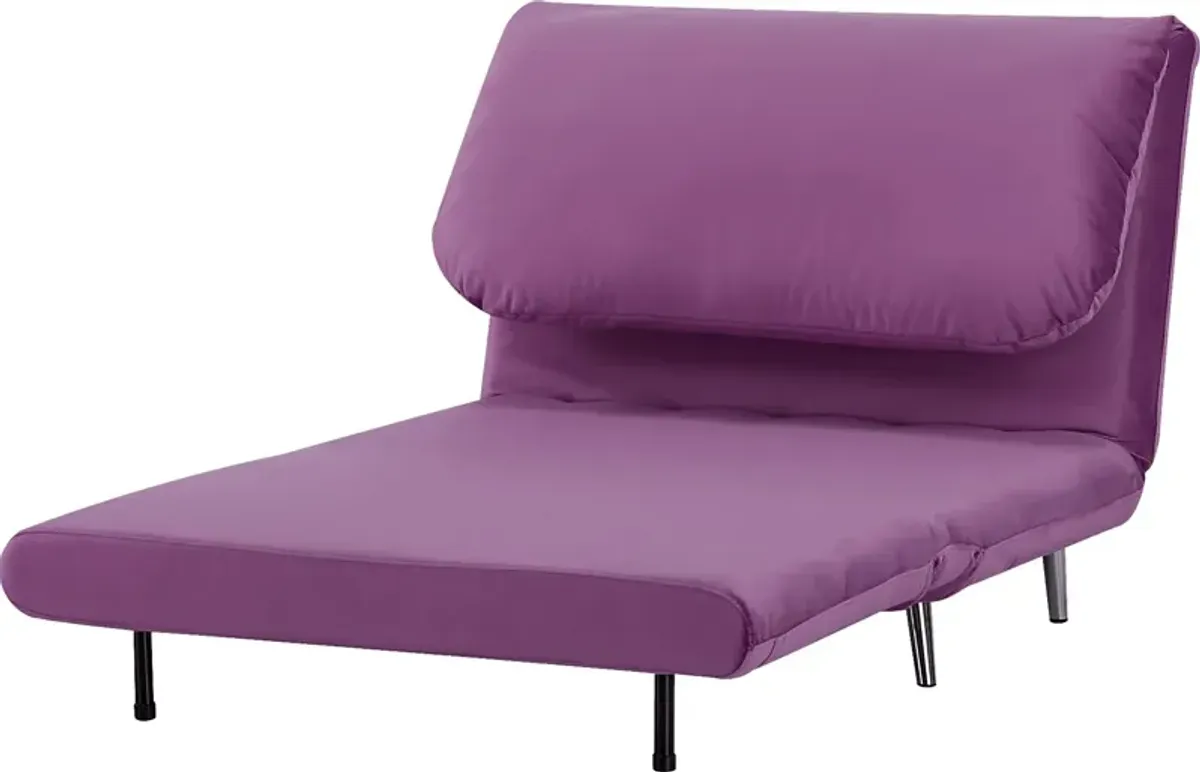 Kids Daydream Purple Convertible Chair