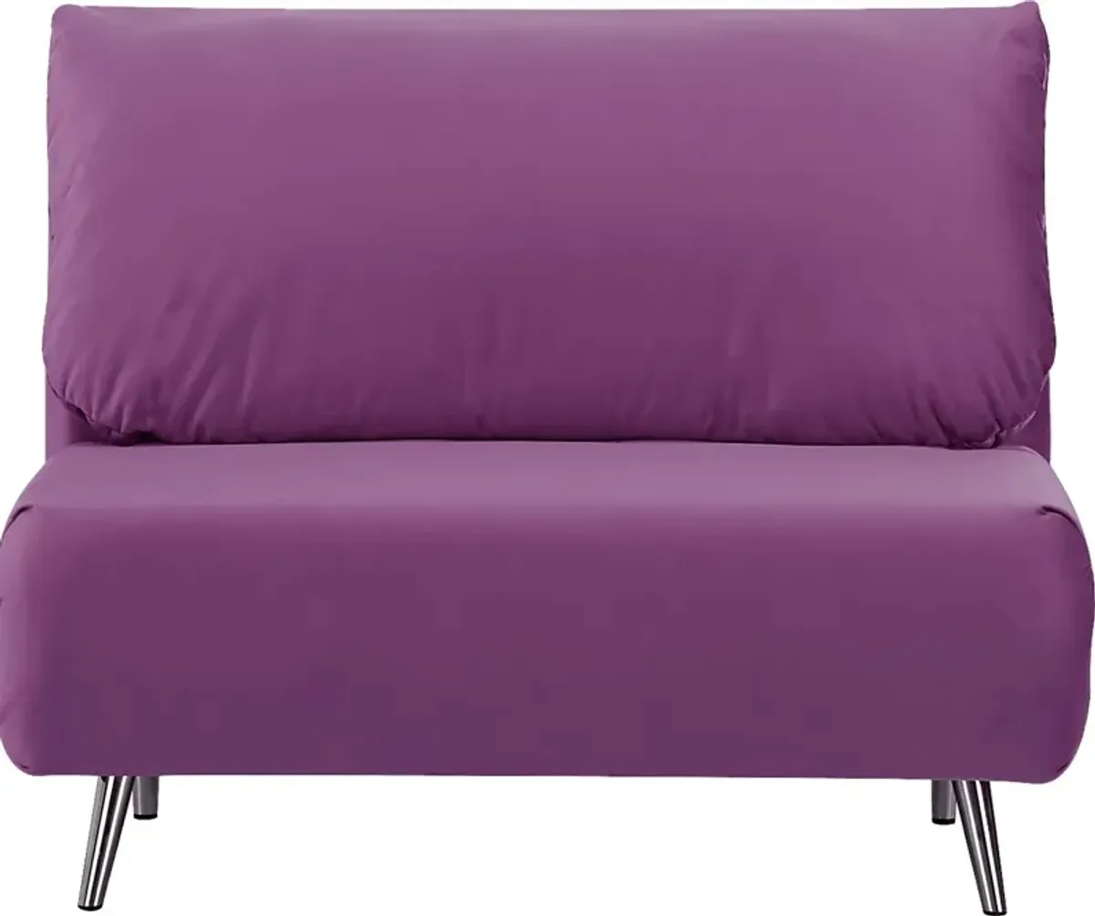 Kids Daydream Purple Convertible Chair