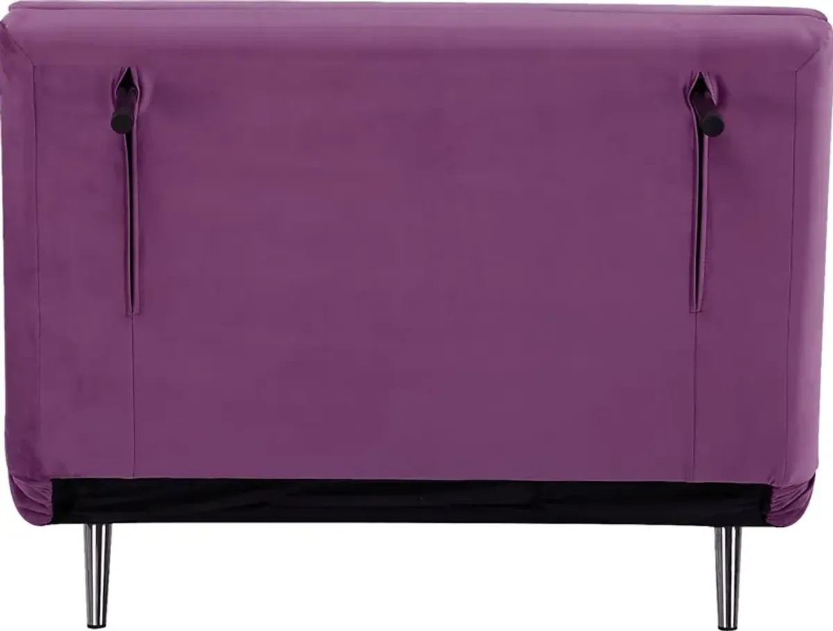 Kids Daydream Purple Convertible Chair