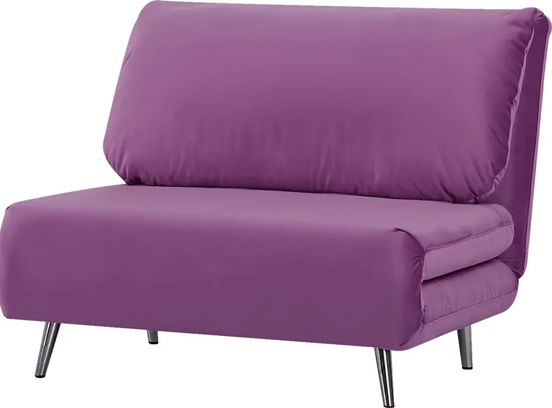 Kids Daydream Purple Convertible Chair