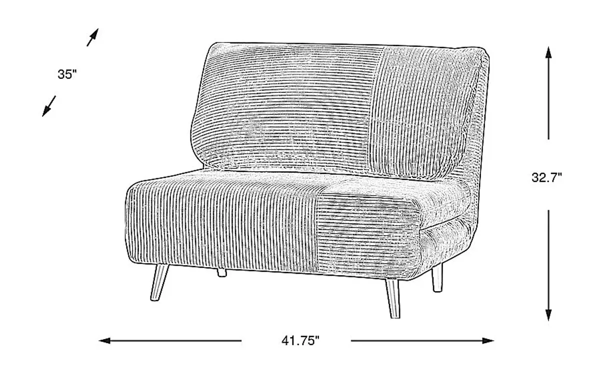 Kids Daydream Blue Convertible Chair