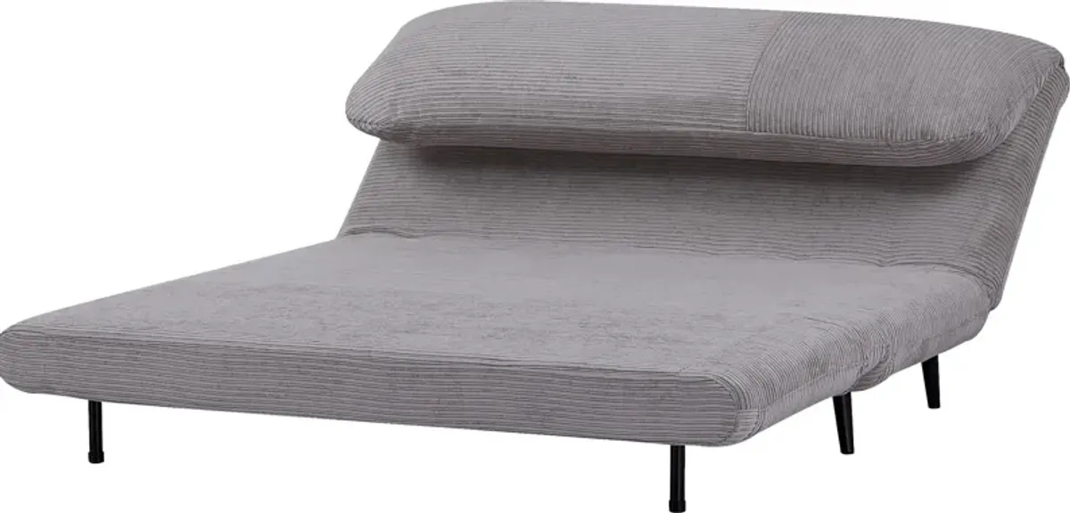 Kids Daydream XL Gray Convertible Loveseat