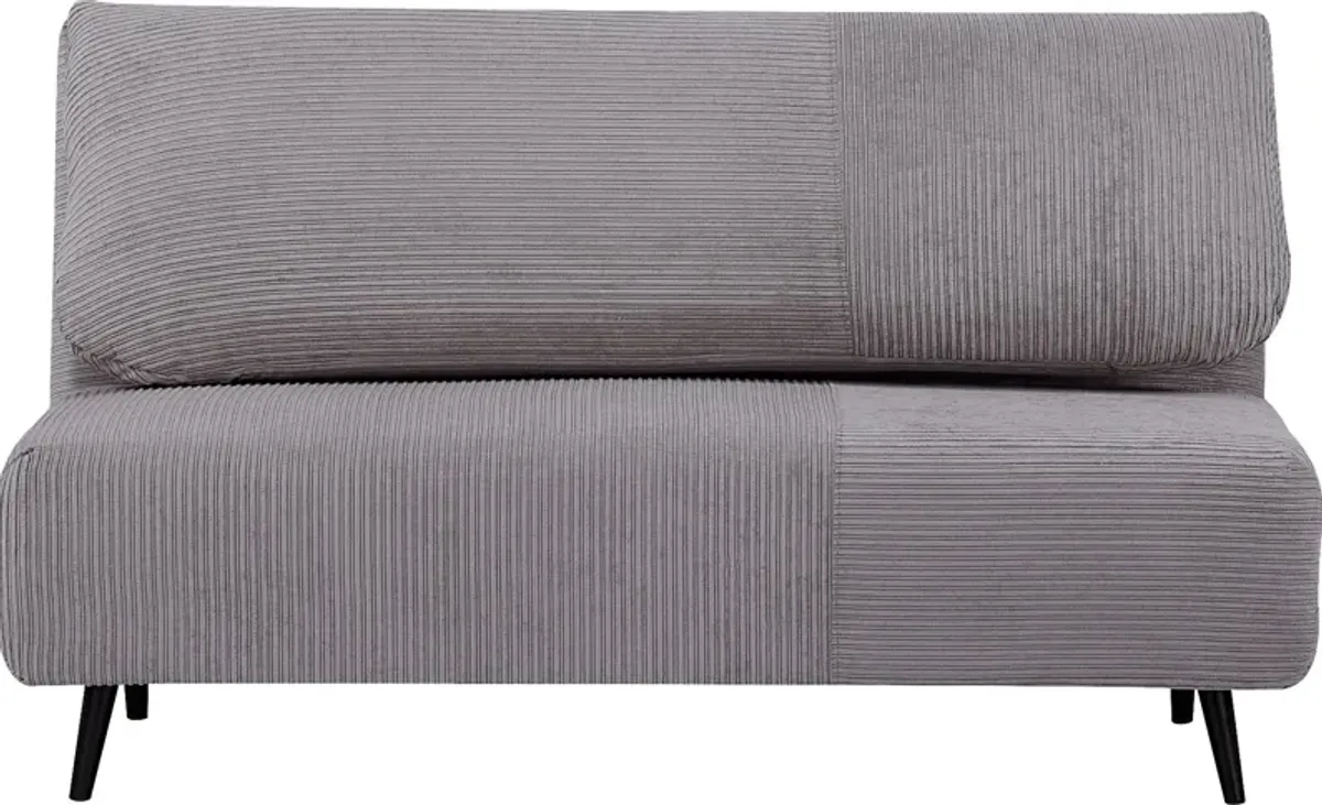 Kids Daydream XL Gray Convertible Loveseat