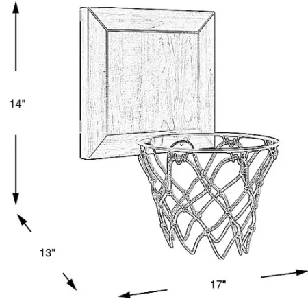 Kids Creekside 2.0 Chestnut Basketball Hoop