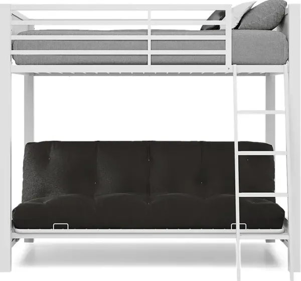 Kids Colefax Avenue White Full/Futon Bunk Bed