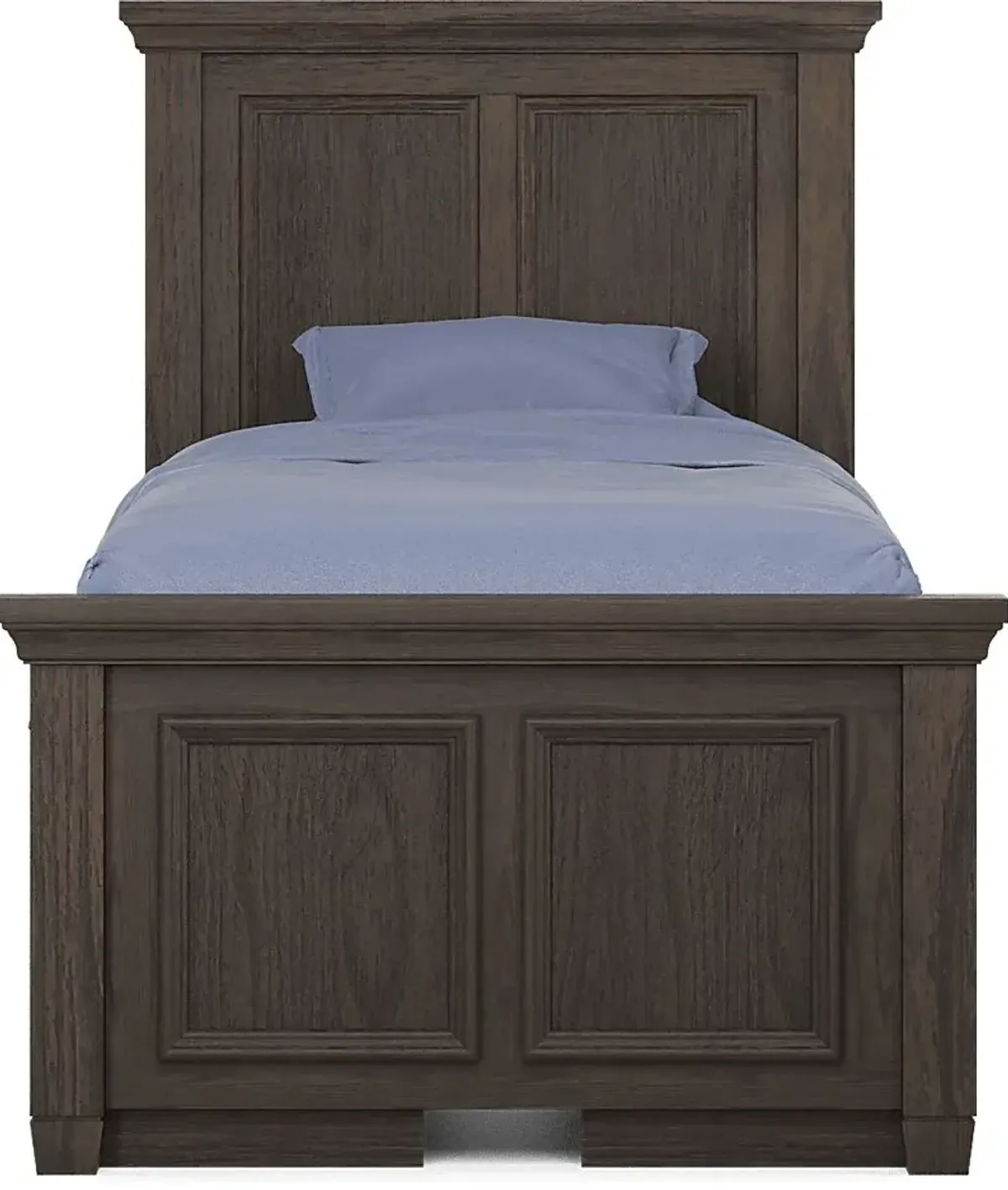 Kids Canyon Lake Java 3 Pc Twin Panel Bed with 2 Storage Side Rails