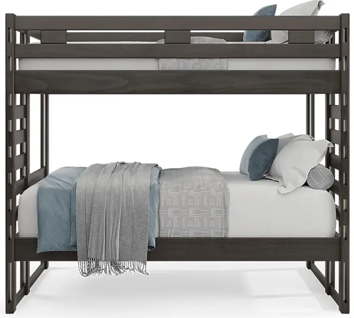 Kids Creekside 2.0 Charcoal Full/Full Bunk Bed