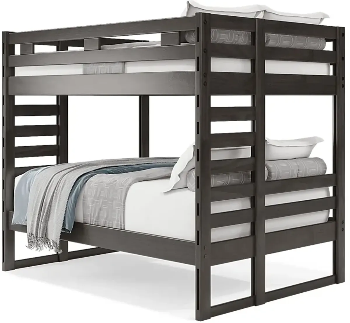 Kids Creekside 2.0 Charcoal Full/Full Bunk Bed