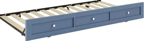 Kids Modern Colors Slate Blue Twin Trundle