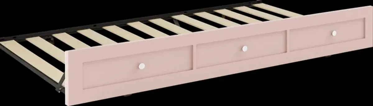 Kids Modern Colors Pink Twin Trundle
