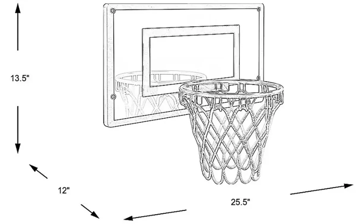 Build-a-Bunk Gray Basketball Hoop Accessory