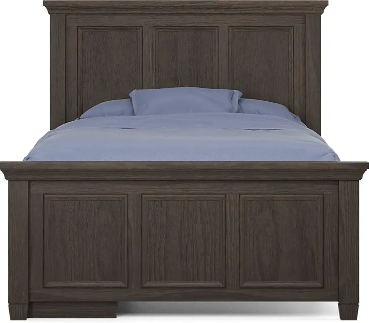 Kids Canyon Lake Java Full Panel Bed with Storage Side Rail