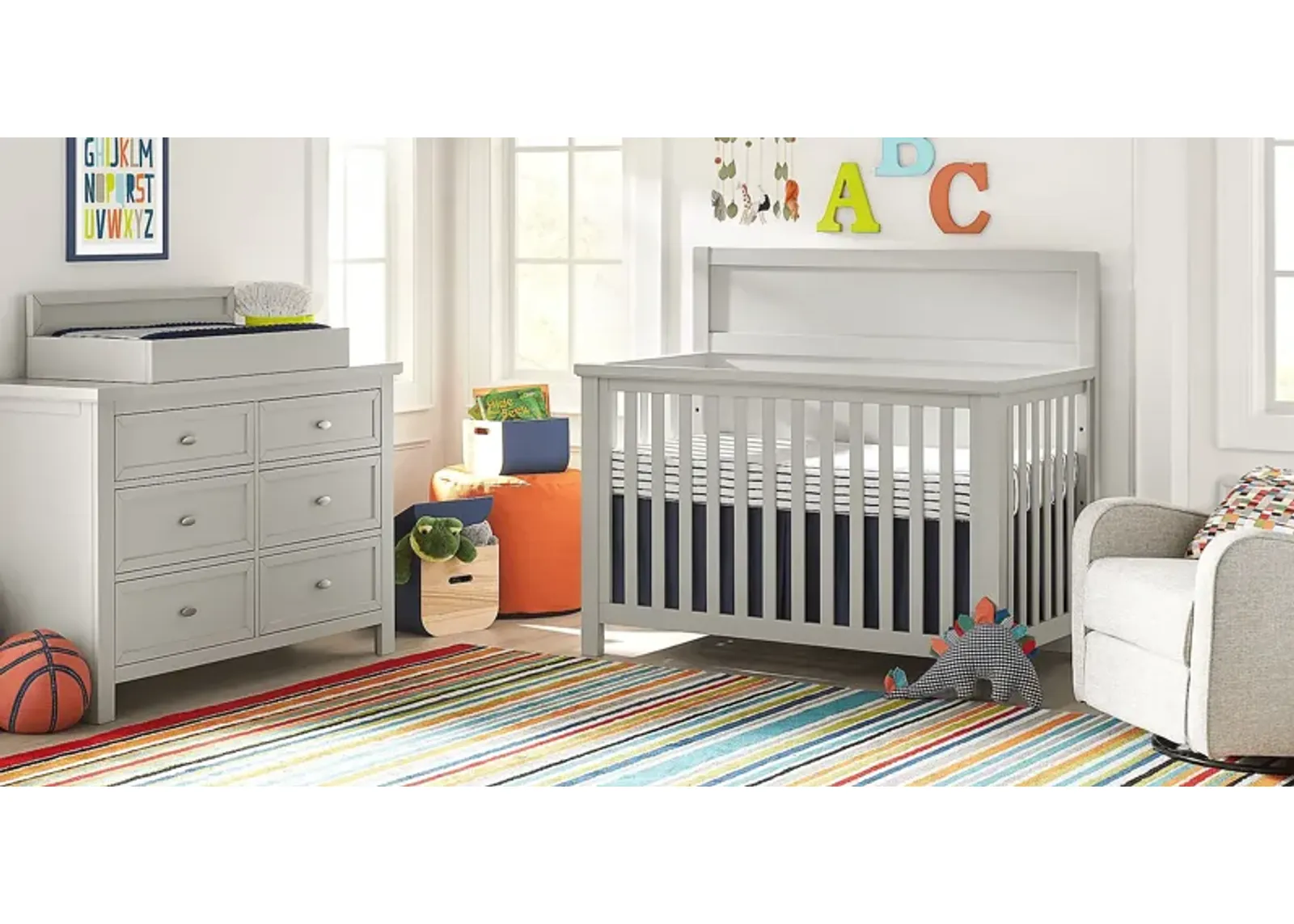 Kids Starry Dreams Gray 3 Pc Nursery