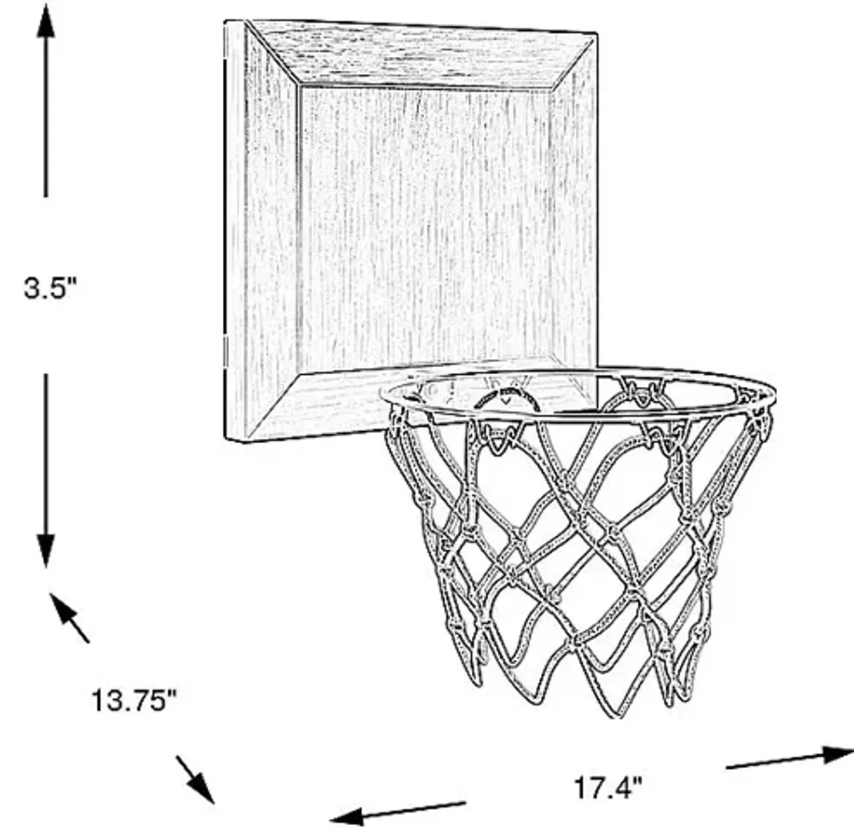 Kids Santa Cruz Brown Cherry Basketball Hoop