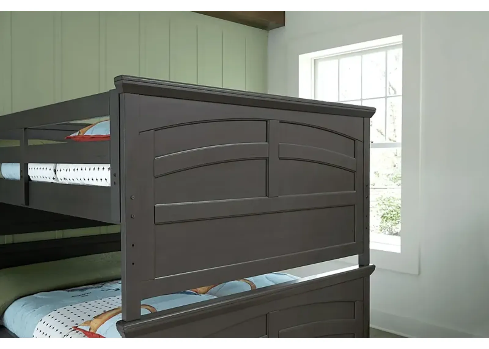 Santa Cruz Gray Twin/Twin Bunk Bed