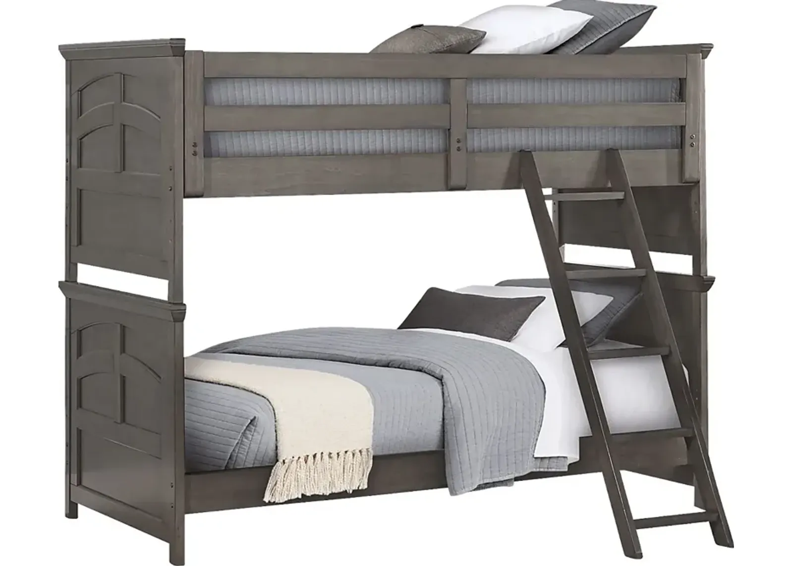 Santa Cruz Gray Twin/Twin Bunk Bed