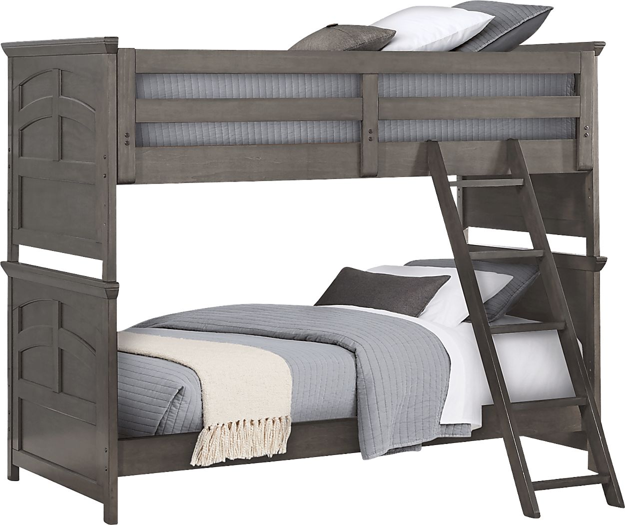 Santa Cruz Gray Twin/Twin Bunk Bed