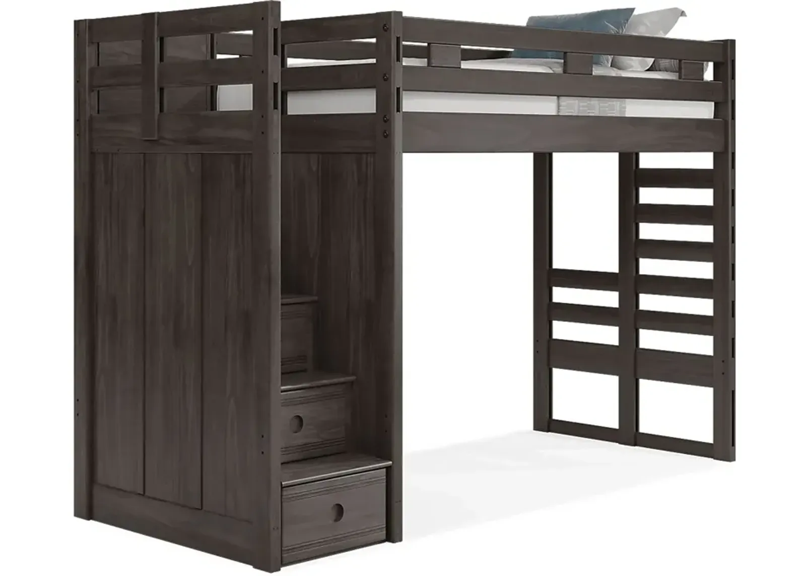 Kids Creekside 2.0 Charcoal Twin Step Loft