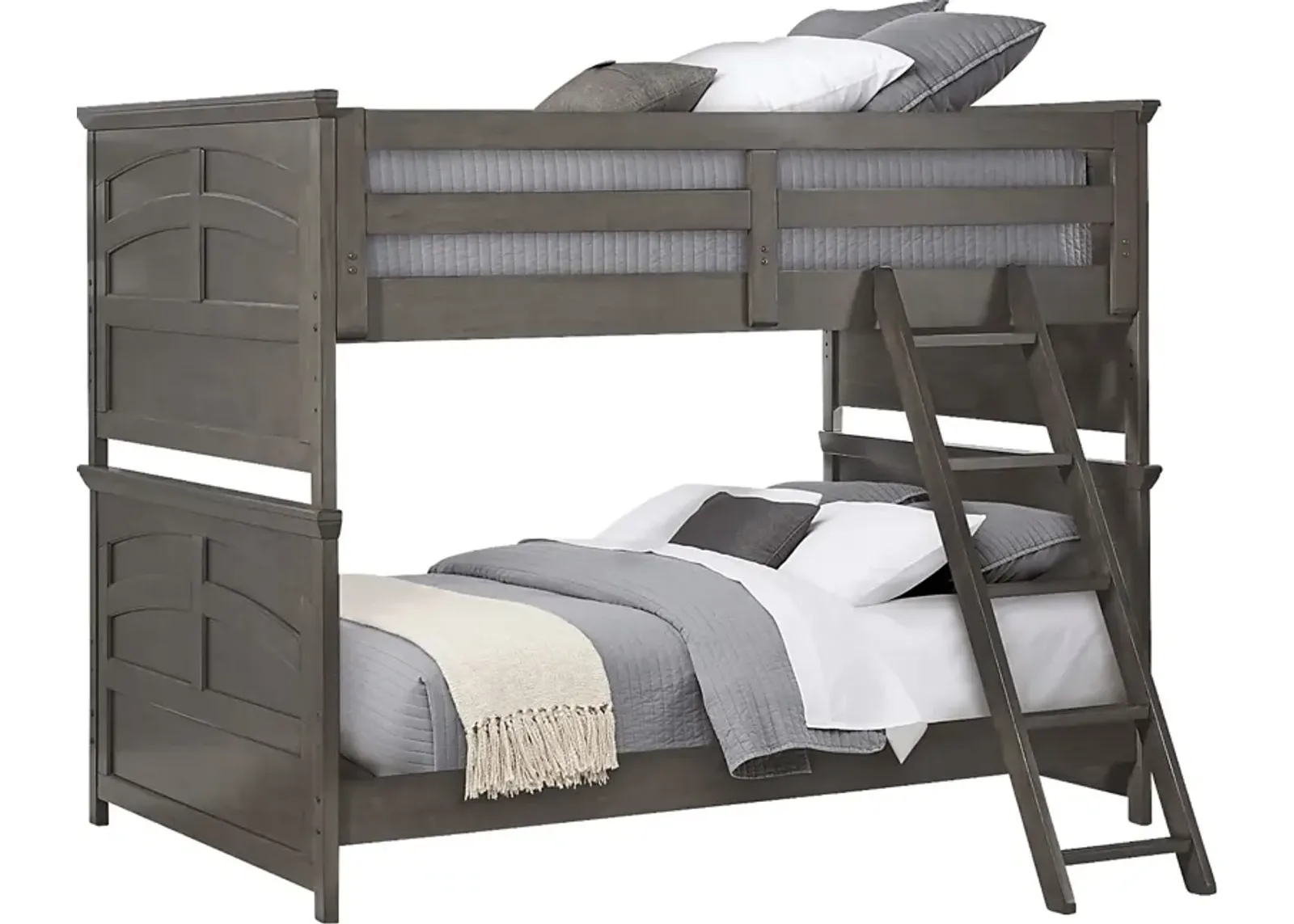 Kids Santa Cruz Gray Full/Full Bunk Bed