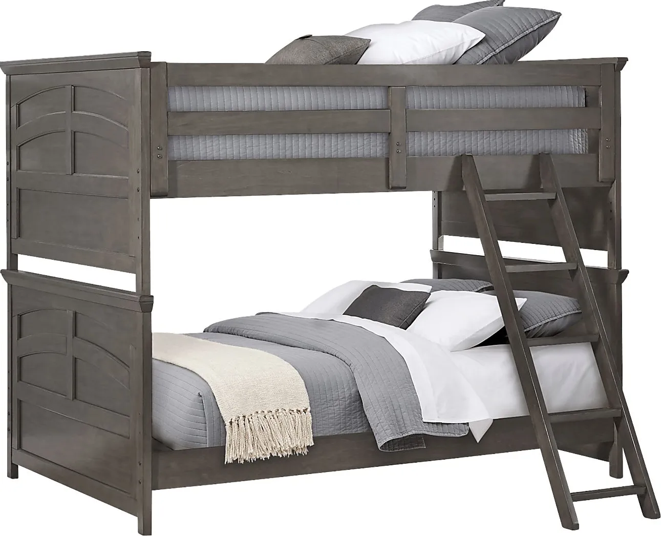 Kids Santa Cruz Gray Full/Full Bunk Bed