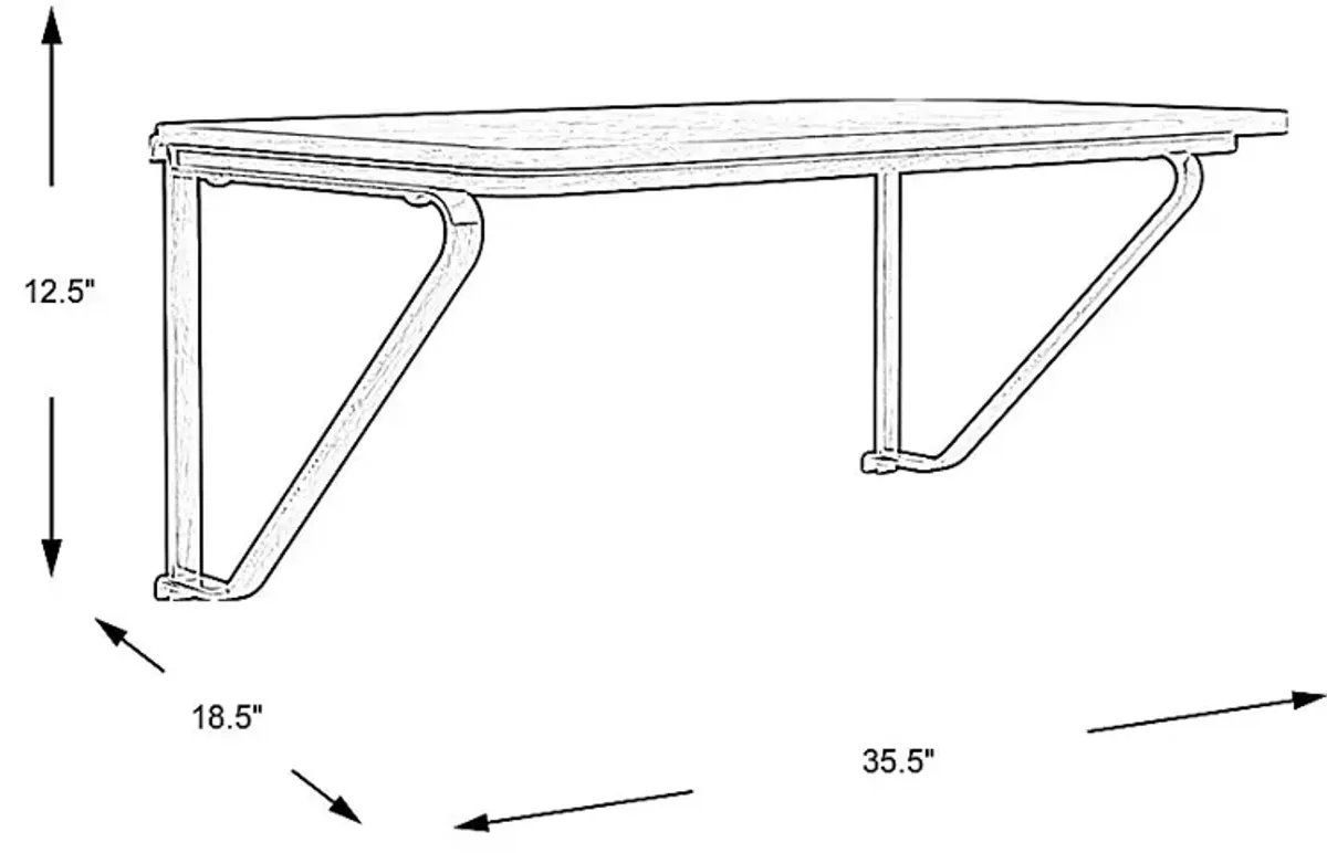 Build-a-Bunk Gray Desk Attachment