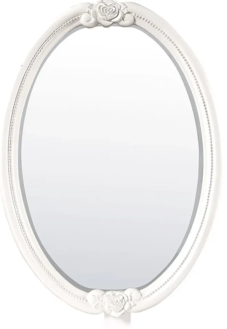 Disney Princess Fairytale White Oval Mirror