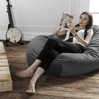 Kids Bexley Charcoal Bean Bag Chair